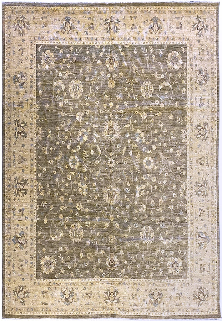 12' x 15' Tan Brown Chobi Peshawar Handmade Wool Rug: 12' x 15' Tan Brown Chobi Peshawar Handmade Wool Rug Free continental US Shipping Transform your living space with this exquisite 12' x 15' Chobi Peshawar Rug, a stunning blend of elegance and traditi