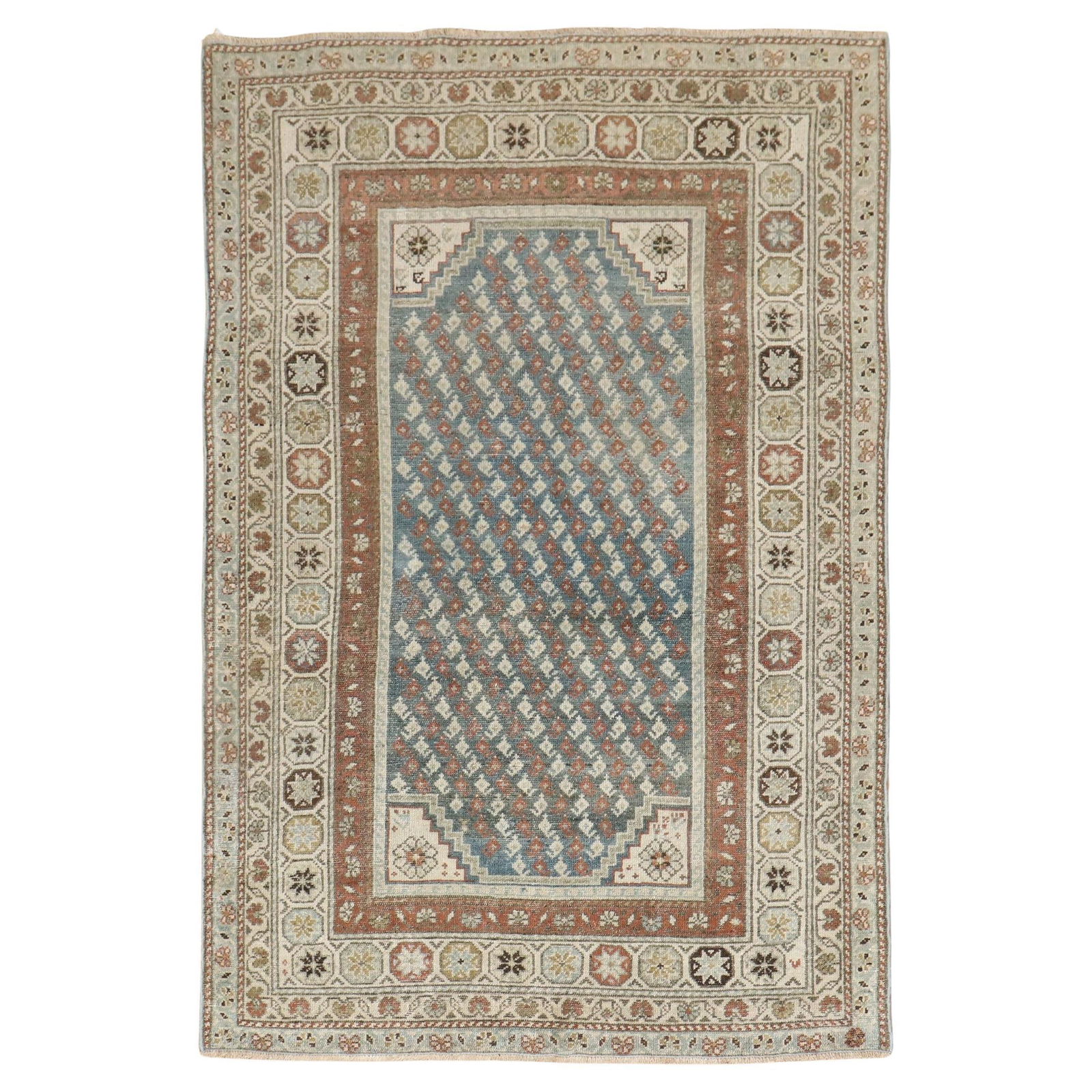 Persian Malayer Accent Rug Hand-Knotted Wool 50 x 73 in Iran Circa 1930: Persian Malayer Accent Rug Hand-Knotted Wool 50 x 73 in Iran Circa 1930 This exquisite Persian Malayer Accent Rug showcases a stunning design in rich earth tones, crafted from high-quality hand-knotte