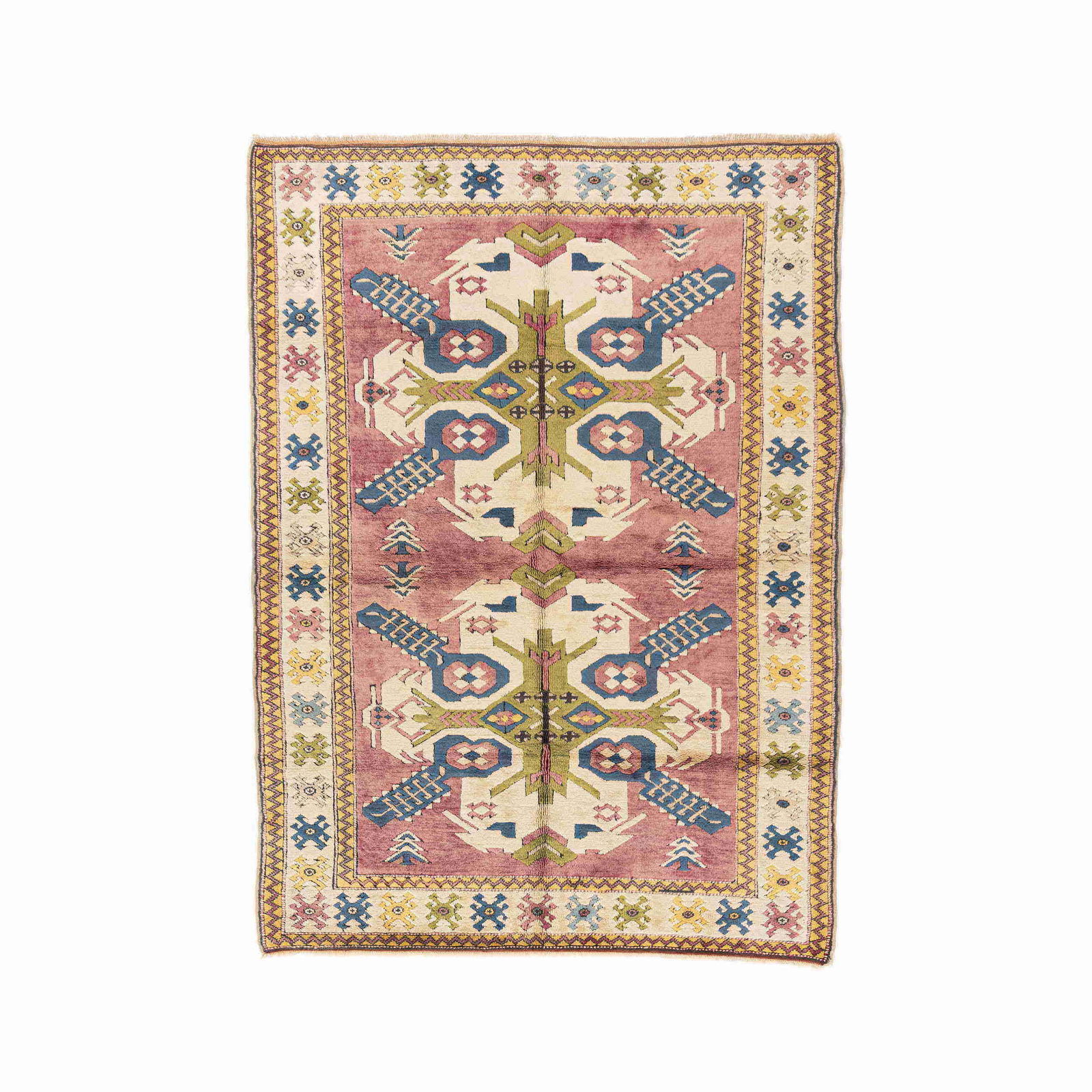 Authentic Handmade Kars Wool Carpet Double Knots 68.1 x 94.5 (1 of 8)