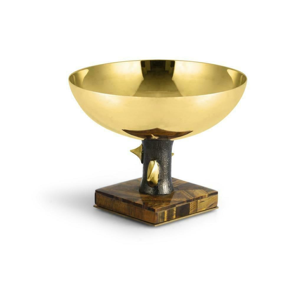 Michael Aram Thorn Luxe Gold Brass Nut Bowl 130308: Michael Aram Thorn Luxe Gold Brass Nut Bowl 130308 This exquisite Michael Aram Thorn Luxe Nut Bowl Dish is a stunning piece crafted from natural brass with a captivating gold color. Inspired by the de