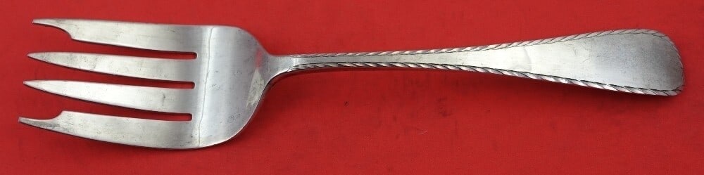 Old Newbury Crafters York Sterling Silver Cold Meat Fork 8.25": Old Newbury Crafters York Sterling Silver Cold Meat Fork 8.25" This elegant serving fork is part of the York pattern by Old Newbury Crafters. Made of high-quality sterling silver, this cold meat fork