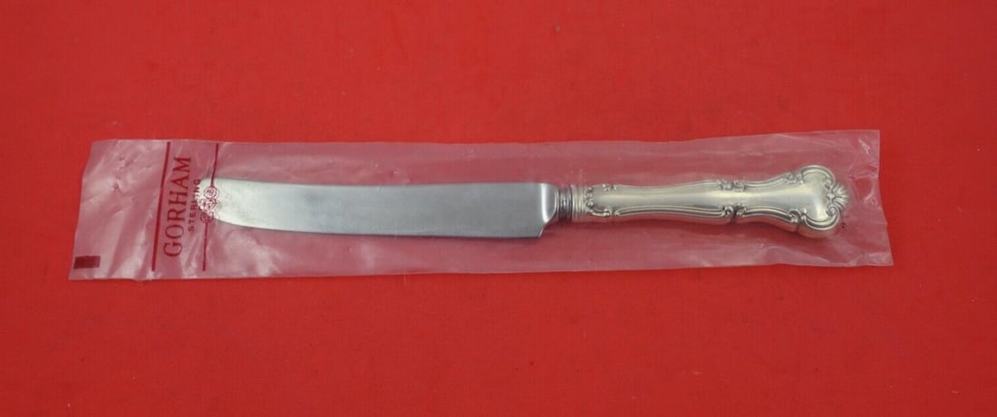 Gorham Cromwell Sterling Silver Dinner Knife 9.5 Inch Vintage: Gorham Cromwell Sterling Silver Dinner Knife 9.5 Inch Vintage This exquisite dinner knife from the Cromwell pattern by Gorham features a sterling silver hollow handle complemented by a durable stainle