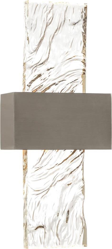 John-Richard Traditional Nickel Wall Sconce Art Glass Crystal 21.5": John-Richard Traditional Nickel Wall Sconce Art Glass Crystal 21.5" Illuminate your space with this elegant Traditional Glass & Crystal Wall Light, featuring a sophisticated design ideal for various i