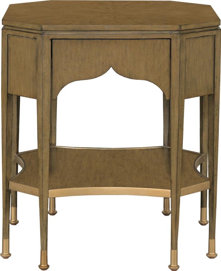 Port Eliot Octagonal Side Table Light Walnut Finish: Port Eliot Octagonal Side Table Light Walnut Finish Introducing the Classic Octagonal Table, a stunning addition to any home. This side table features an elegant light walnut finish that complements i