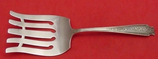 Whiting Mandarin Sterling Silver Asparagus Fork 8.5 Inch Serving Piece: Whiting Mandarin Sterling Silver Asparagus Fork 8.5 Inch Serving Piece This exquisite asparagus fork is part of the Mandarin pattern by Whiting, crafted from high-quality sterling silver. Measuring 8