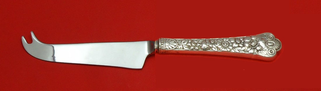Gorham Cluny Sterling Silver Cheese Knife Custom Made 6 3/4": Gorham Cluny Sterling Silver Cheese Knife Custom Made 6 3/4" This exquisite cheese knife features a custom-made hollow handle crafted from sterling silver, embodying the elegant Cluny pattern by Gorha