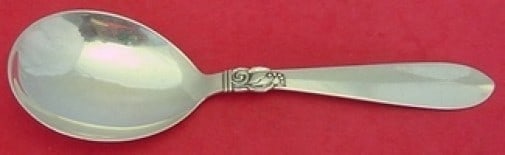 Frigast Princess Fuchsia Sterling Silver Serving Spoon 8 1/8 Inch: Frigast Princess Fuchsia Sterling Silver Serving Spoon 8 1/8 Inch Elevate your dining experience with this exquisite serving spoon from the renowned Danish maker Frigast. Crafted in the elegant Prince
