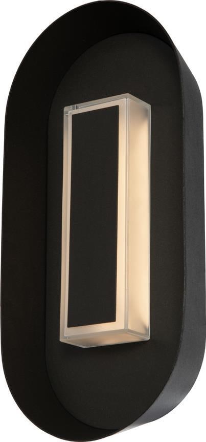 Kalco Prescott LED Wall Sconce Matte Black Oval 8W Dimmable (1 of 1)