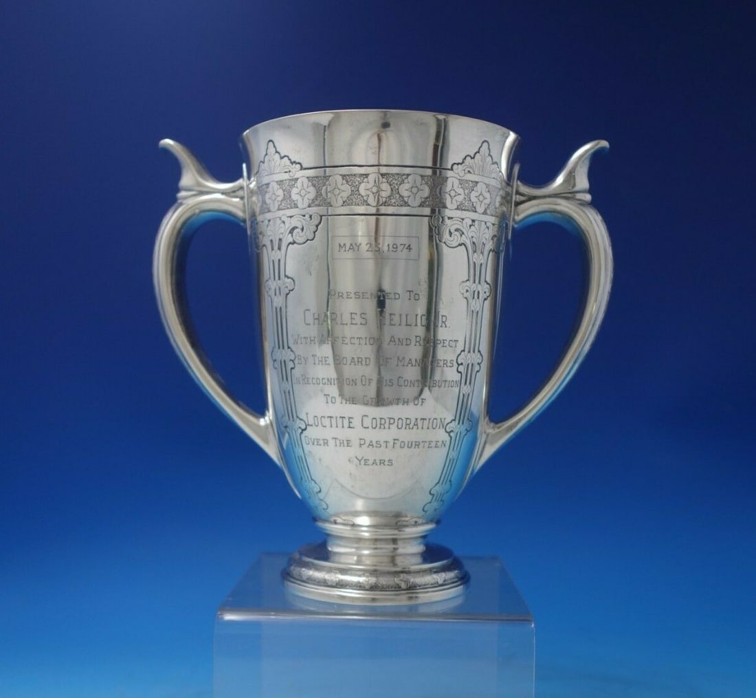 Tiffany & Co Lap Over Edge Sterling Silver Trophy 24.6oz (1 of 12)