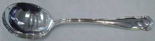 Shreve Winchester Sterling Silver Gumbo Soup Spoon 6 7/8": Shreve Winchester Sterling Silver Gumbo Soup Spoon 6 7/8" This exquisite gumbo soup spoon is crafted from high-quality sterling silver, featuring the elegant Winchester pattern by Shreve & Co. Measuri