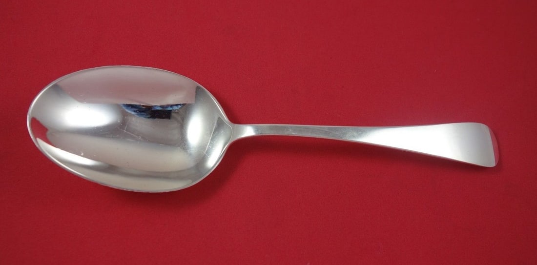 Reed Barton Dominick Haff Old English Antique Sterling Silver Spoon 8 5/8": Reed Barton Dominick Haff Old English Antique Sterling Silver Spoon 8 5/8" This exquisite Old English Antique vegetable serving spoon, crafted by Reed & Barton in collaboration with Dominick & Haff, s