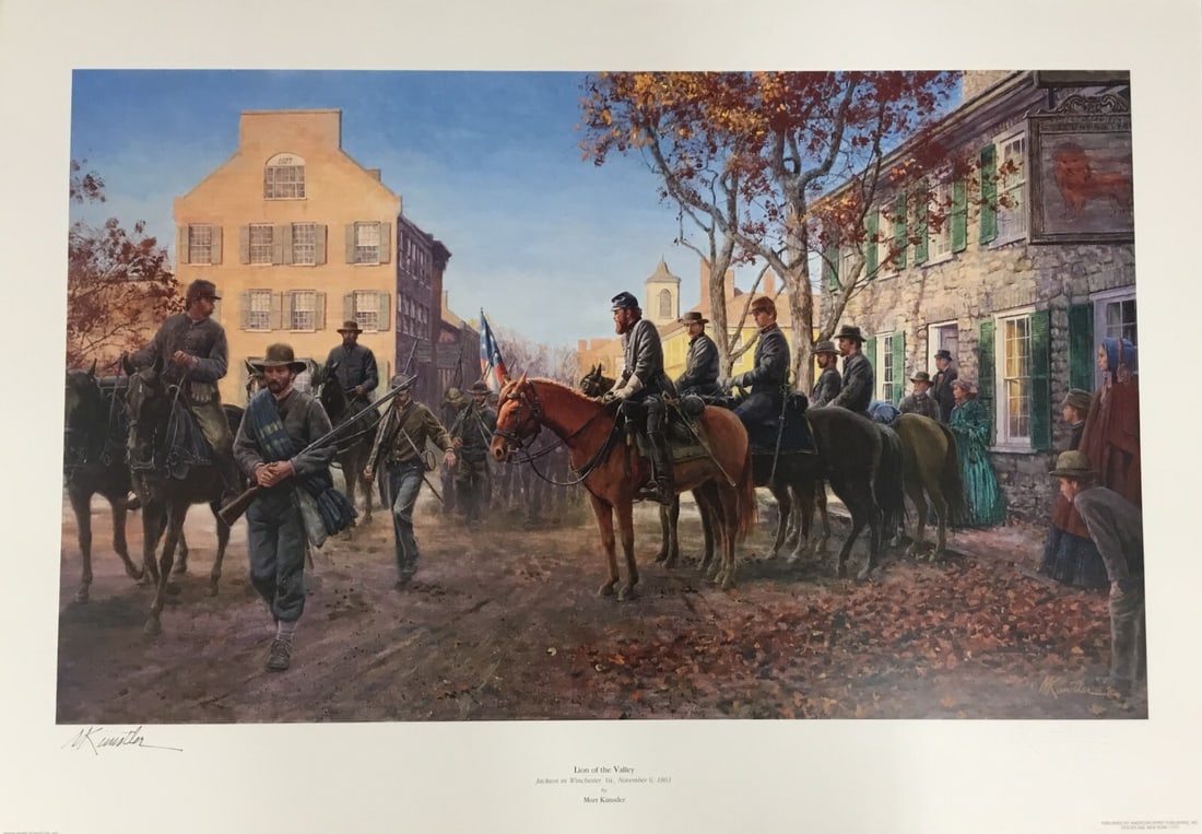 Mort Kunstler Lion Of The Valley AP Signed Limited Edition Print: Mort Kunstler Lion Of The Valley AP Signed Limited Edition Print This limited edition print titled "Lion Of The Valley" by renowned artist Mort Kunstler showcases a stunning realism style, capturing a