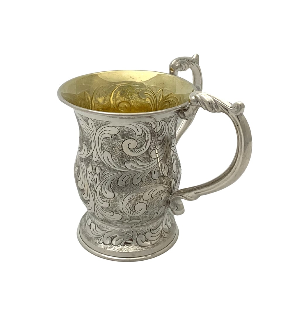 Handmade 925 Sterling Silver Ornate Wash Cup 6 Inches (1 of 3)