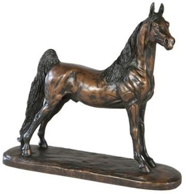 Lodge Style Hand-Painted Saddlebred Horse Sculpture by Belden (1 of 1)