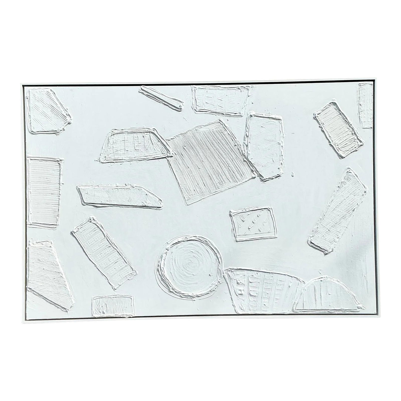 Vintage Boho Abstract Mixed Media Canvas Art 73.75 x 49.5: Vintage Boho Abstract Mixed Media Canvas Art 73.75 x 49.5 Elevate your interior with this Vintage Boho Abstract Mixed Media Painting on Canvas. This artwork showcases a vibrant fusion of textures, col