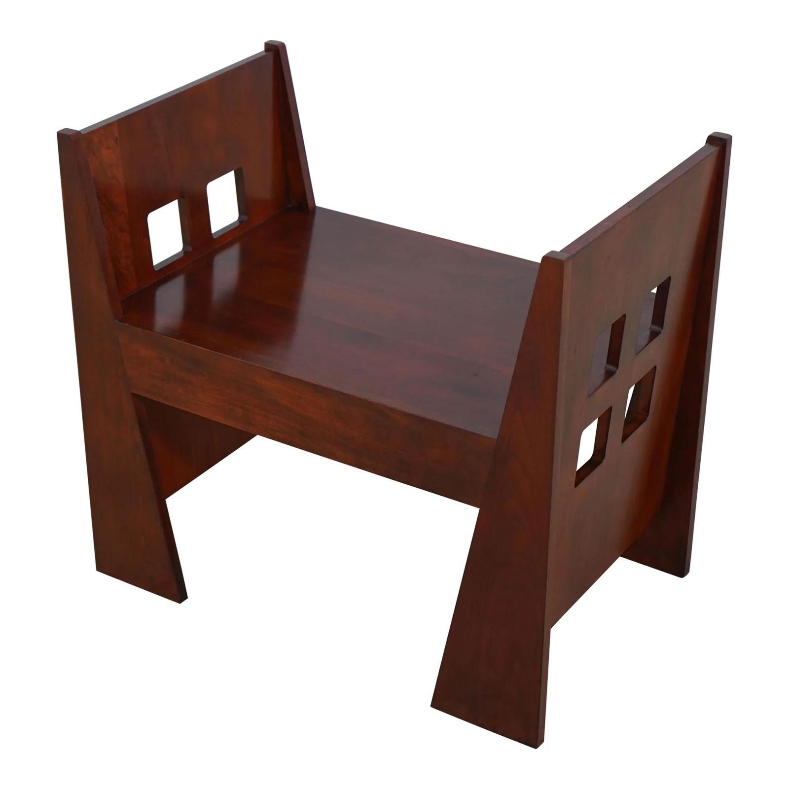 Stickley Arts & Crafts Cherry Wood Bench C.2007 Quality Construction: Stickley Arts & Crafts Cherry Wood Bench C.2007 Quality Construction This Stickley Arts & Crafts Cherry Bench features a classic design with a solid cherry wood construction, embodying the elegance of
