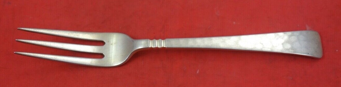 Capri Sterling Silver Fork by Porter Blanchard Hand Hammered 7 Inch 3-Tine: Capri Sterling Silver Fork by Porter Blanchard Hand Hammered 7 Inch 3-Tine Introducing the Capri by Porter Blanchard Sterling Silver Regular Fork, a beautifully hand-hammered piece featuring three tin