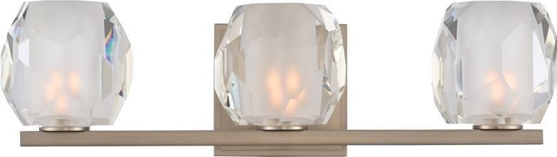 Kalco Regent 3-Light Bath Fixture Satin Nickel Dimmable Indoor Lighting: Kalco Regent 3-Light Bath Fixture Satin Nickel Dimmable Indoor Lighting Illuminate your space with the elegant Regent 3 Light Bath Fixture, designed to provide a stylish and functional lighting soluti