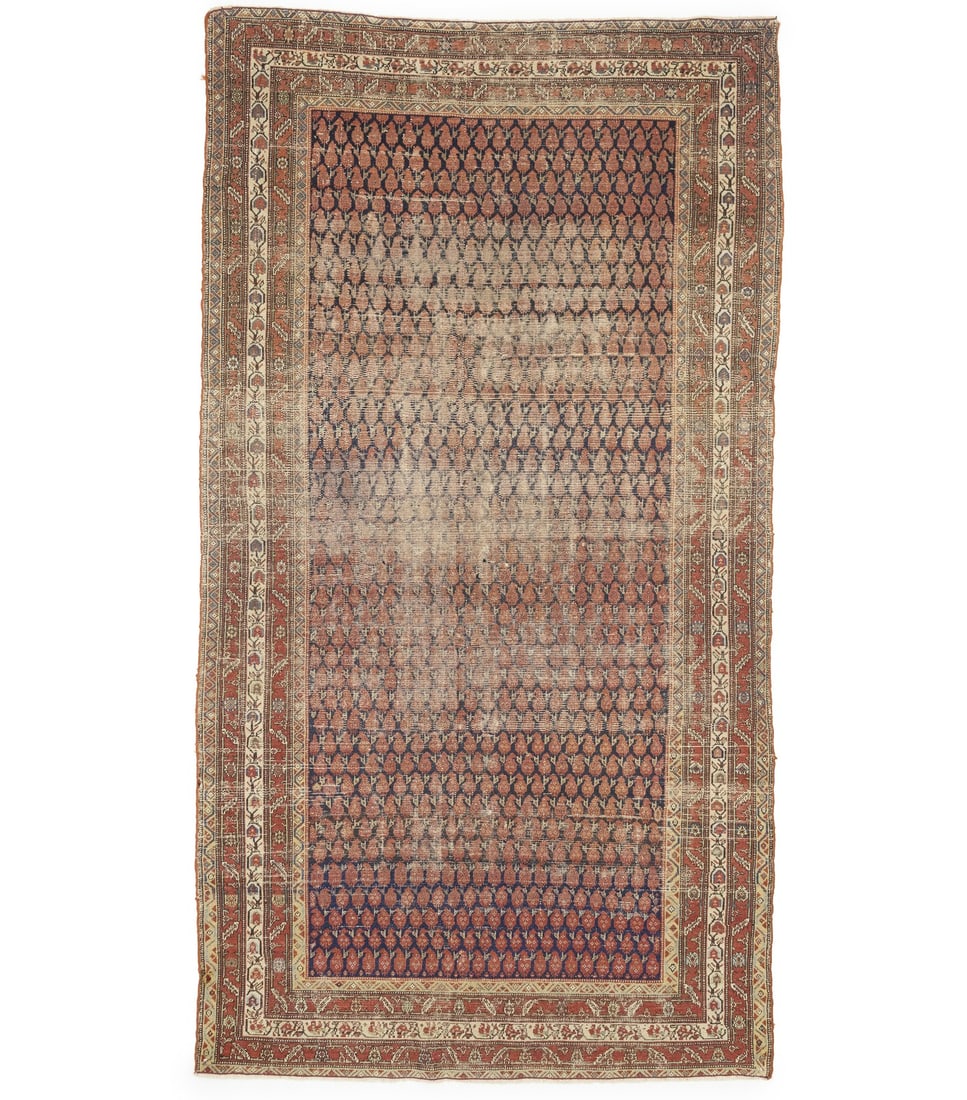 Antique Hand-Knotted Wool Runner Rug Tribal Vintage Design 5'2 x 9'7: Antique Hand-Knotted Wool Runner Rug Tribal Vintage Design 5'2 x 9'7 Enhance your space with this stunning Antique Hand-Knotted Runner Rug, perfect for kitchens, hallways, or bedrooms. Crafted from hi