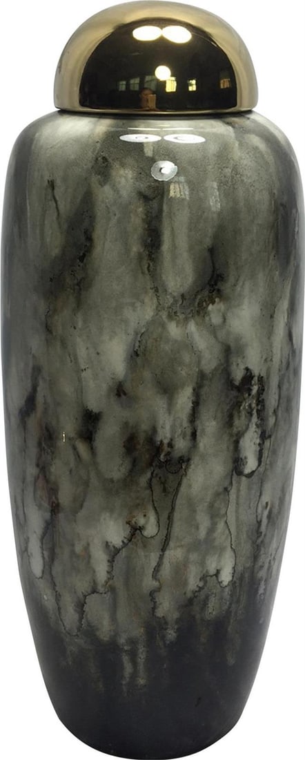 Sagebrook Glam Metallic Ceramic Gold Vases Set of 3: Sagebrook Glam Metallic Ceramic Gold Vases Set of 3 Enhance your home decor with this Stylish Metallic Ceramic Gold Vases Set from the Glam collection. These elegant vases feature a striking multi-col