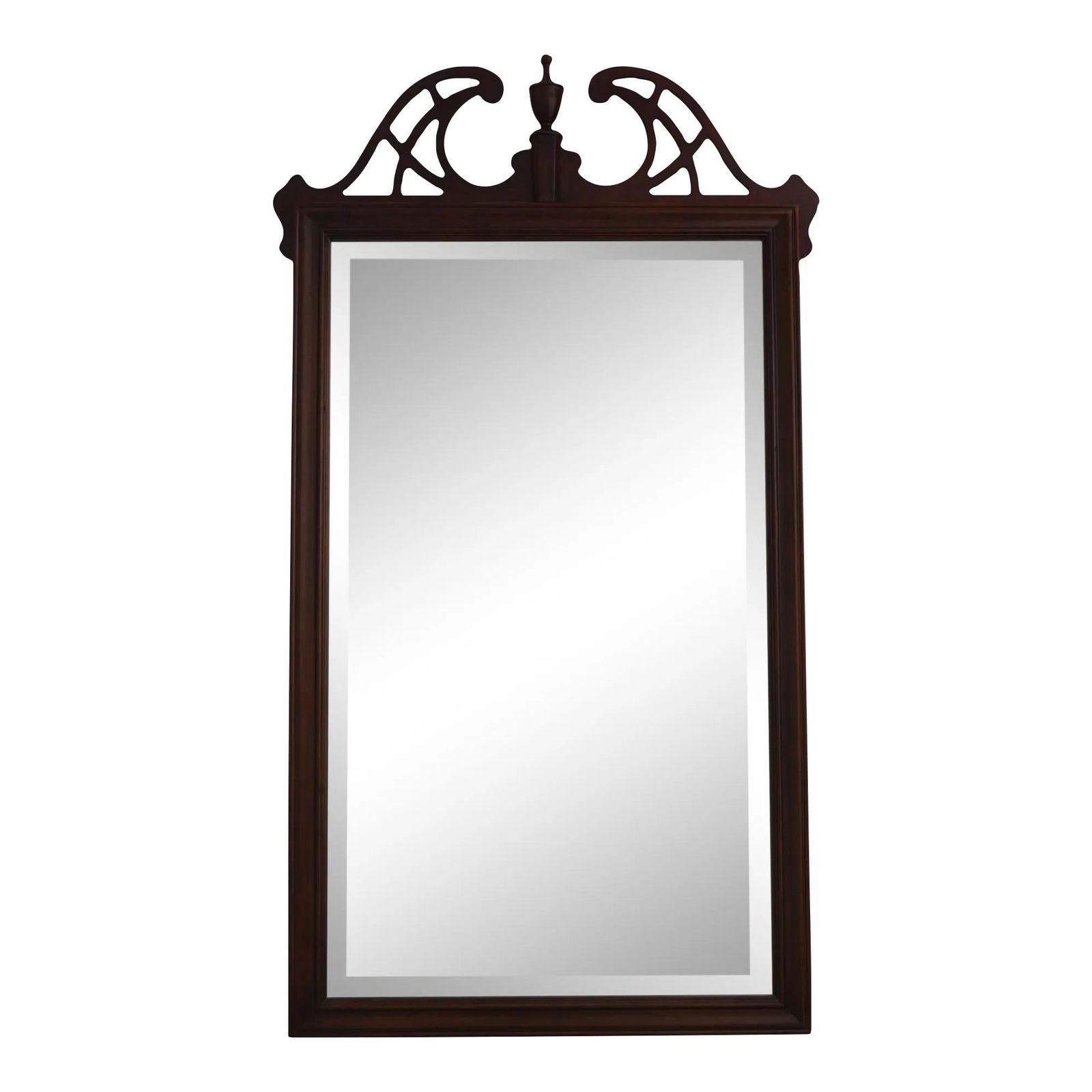 Drexel Chippendale Mahogany Mirror with Pediment Top (1 of 10)