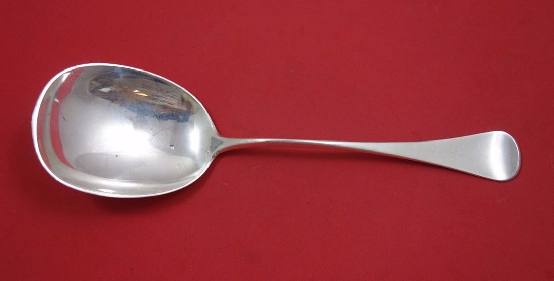 W&S Sorensen Patricia Sterling Silver Vegetable Serving Spoon 9.5": W&S Sorensen Patricia Sterling Silver Vegetable Serving Spoon 9.5" This exquisite serving spoon features the elegant Patricia pattern by W & S Sorensen. Crafted from high-quality sterling silver, this