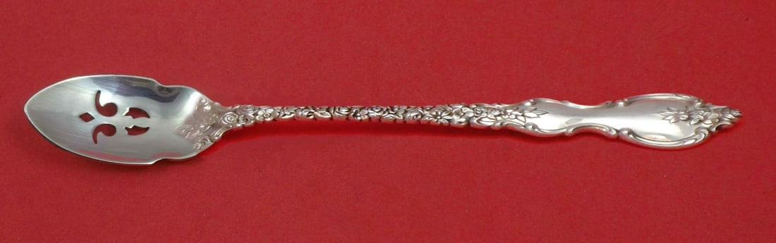 International Sterling Silver Du Barry Olive Spoon Pierced 7 3/8 Inch: International Sterling Silver Du Barry Olive Spoon Pierced 7 3/8 Inch This exquisite olive spoon, crafted in the elegant Du Barry pattern by International Sterling, is a standout piece for any table s