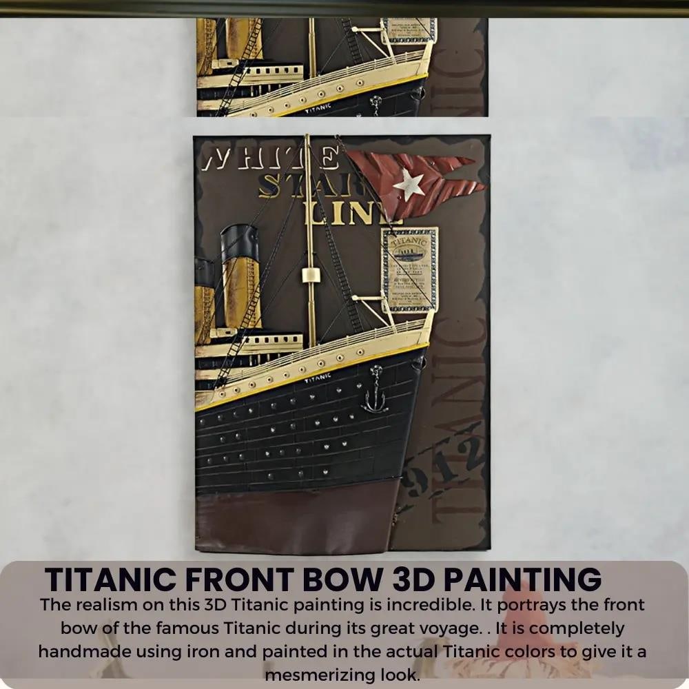 Nautical Titanic Front Bow Sculpture Handmade Brass Iron Decor (1 of 11)