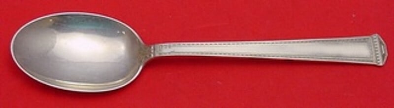 International Sterling Silver Pantheon Place Soup Spoon 7 1/4": International Sterling Silver Pantheon Place Soup Spoon 7 1/4" This exquisite Pantheon place soup spoon by International Sterling features a stunning design crafted from high-quality sterling silver.