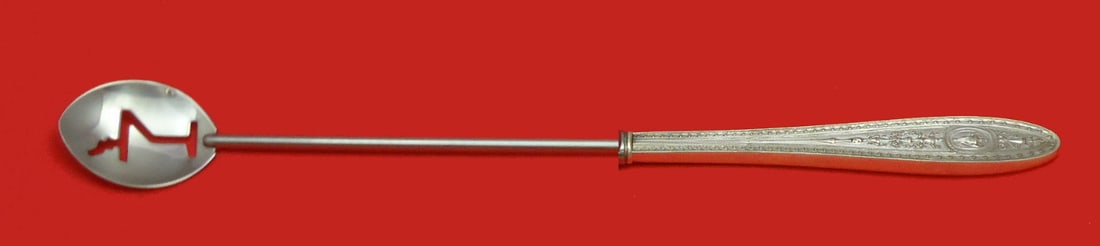 Wedgwood Pattern Sterling Silver Martini Spoon by International 10" Custom Made: Wedgwood Pattern Sterling Silver Martini Spoon by International 10" Custom Made This exquisite martini spoon features the elegant Wedgwood pattern by International. Crafted from sterling silver with a