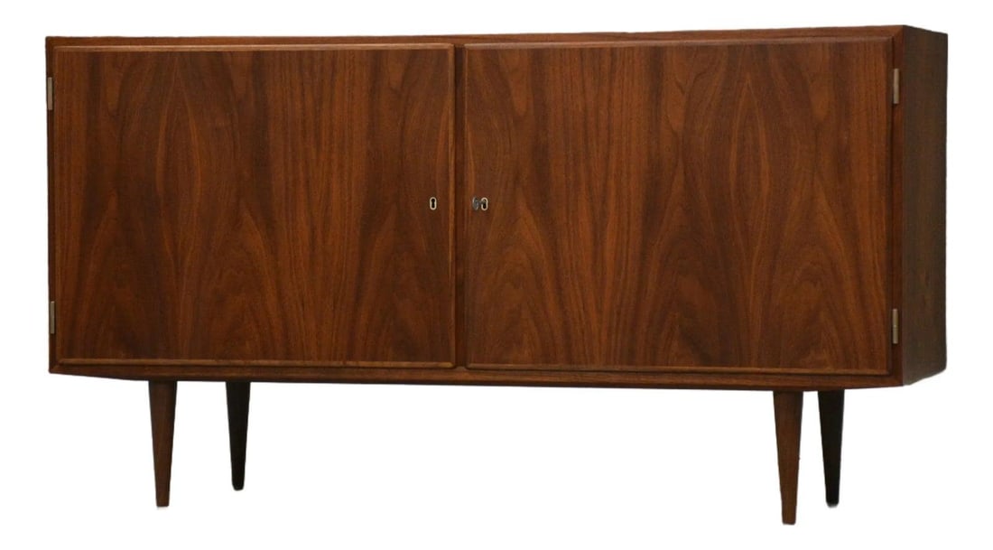 Walnut Sideboard Credenza by Poul Hundevad Mid Century Danish Modern 1960s (1 of 9)