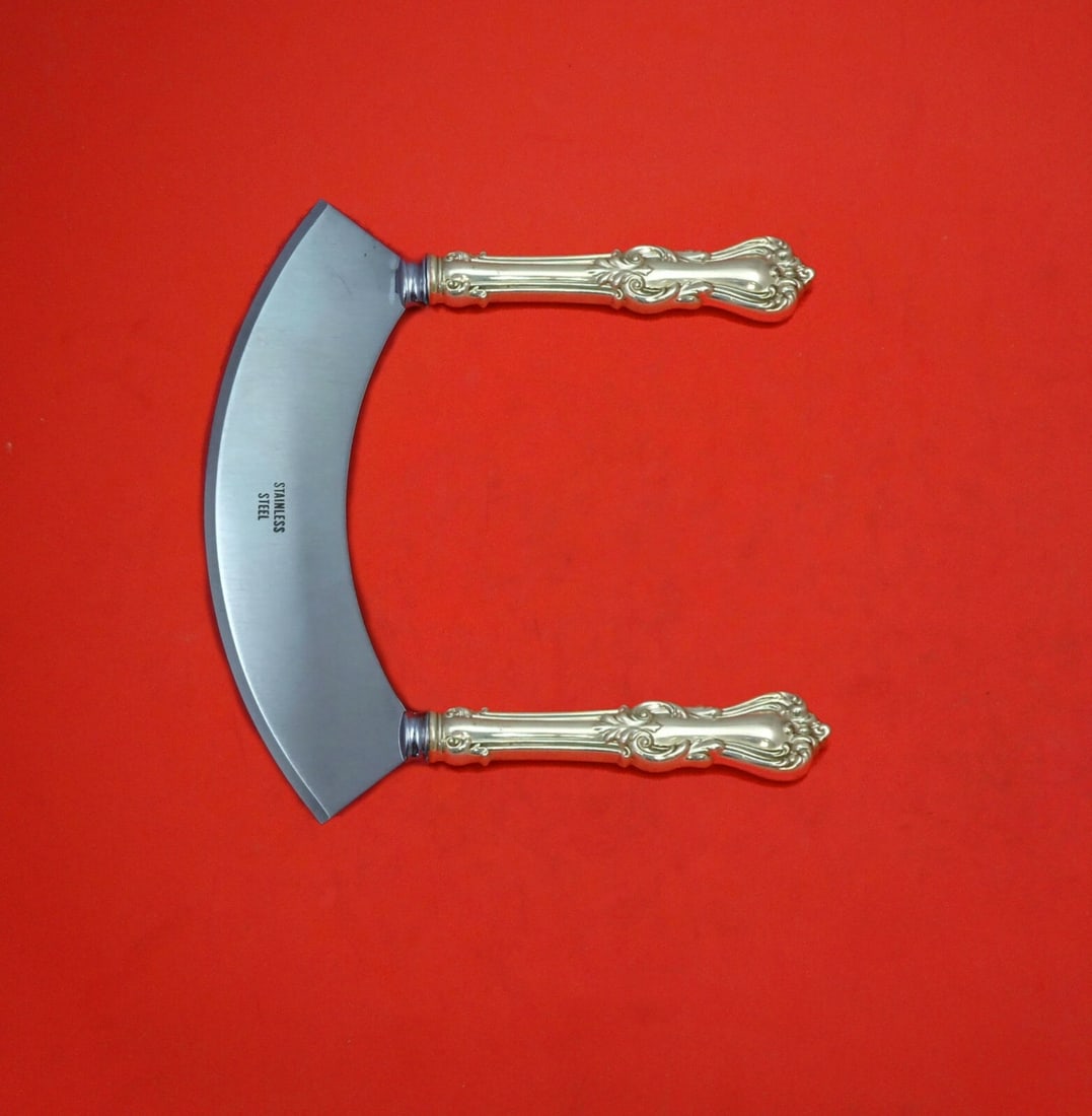 Reed and Barton Marlborough Sterling Silver Mezzaluna Knife Custom 6.25": Reed and Barton Marlborough Sterling Silver Mezzaluna Knife Custom 6.25" Introducing the Marlborough by Reed and Barton Sterling Silver Mezzaluna Knife, a custom-made kitchen tool that combines elegan