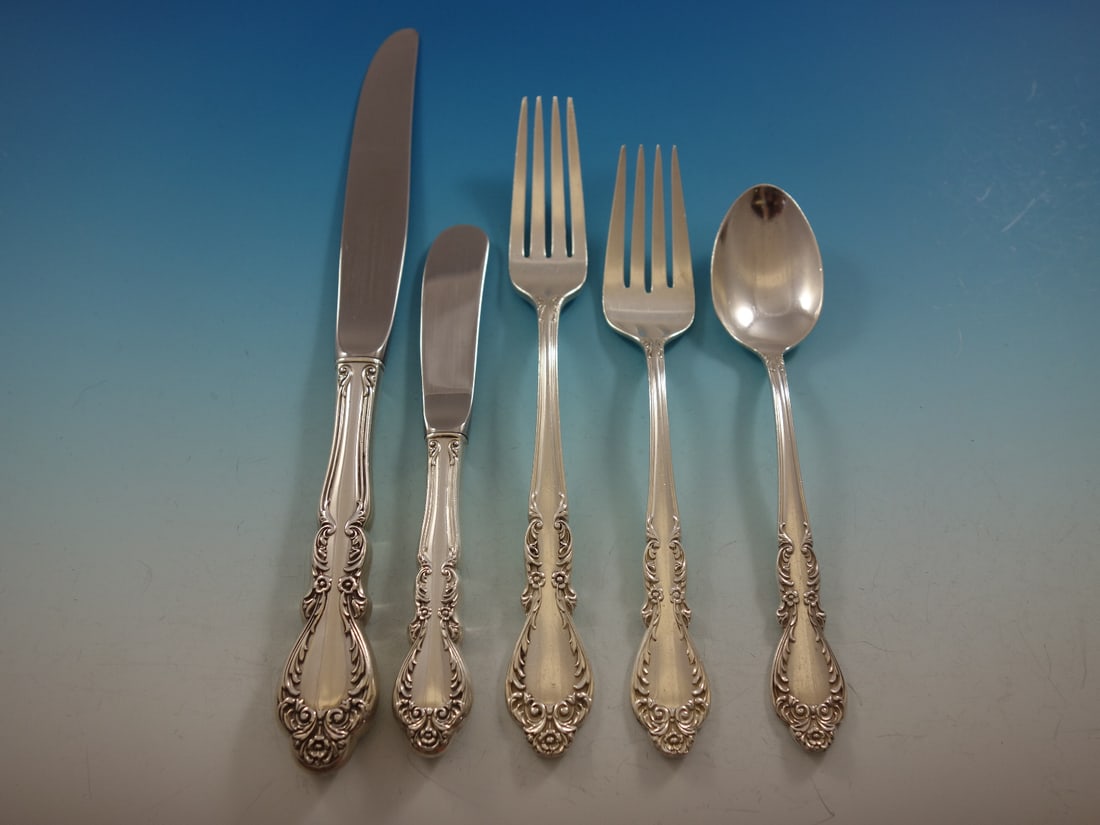 International Silver Old Charleston Sterling Silver Flatware Set 31 Pcs with Storage Chest: International Silver Old Charleston Sterling Silver Flatware Set 31 Pcs with Storage Chest Enhance your dining experience with the Old Charleston Sterling Silver Flatware Set by International Silver.