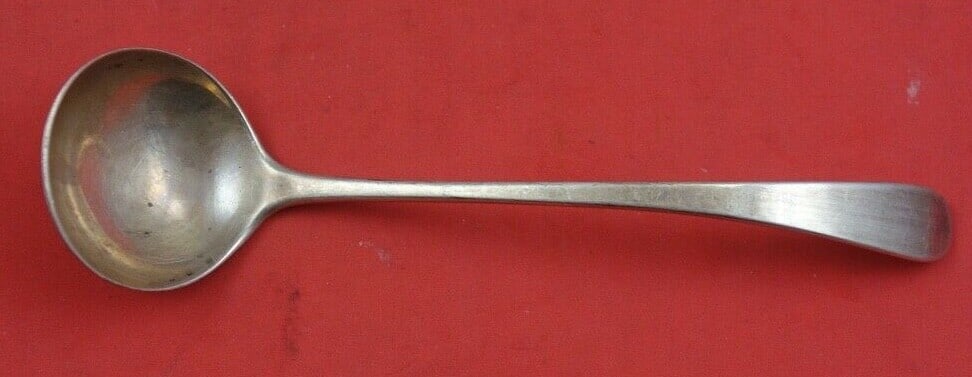 Old Newbury Crafters Wilton Sterling Silver Mayonnaise Ladle 5.5 Inch: Old Newbury Crafters Wilton Sterling Silver Mayonnaise Ladle 5.5 Inch This exquisite mayonnaise ladle, crafted by Old Newbury Crafters, features a beautiful Wilton pattern and is made from high-qualit