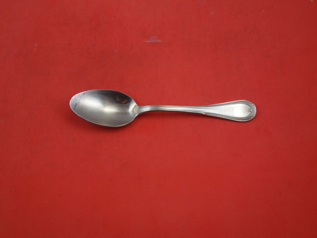 Christofle Beauharnais Vintage Stainless Steel Teaspoon 6 1/8": Christofle Beauharnais Vintage Stainless Steel Teaspoon 6 1/8" This vintage Beauharnais teaspoon by Christofle is crafted from high-quality stainless steel and measures 6 1/8 inches in length. The ele