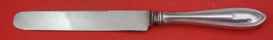 Watson King Philip Sterling Silver Dinner Knife 10 Inch Blunt Blade: Watson King Philip Sterling Silver Dinner Knife 10 Inch Blunt Blade This exquisite King Philip dinner knife by Watson features a sterling silver hollow handle and a blunt blade, measuring 10 inches in