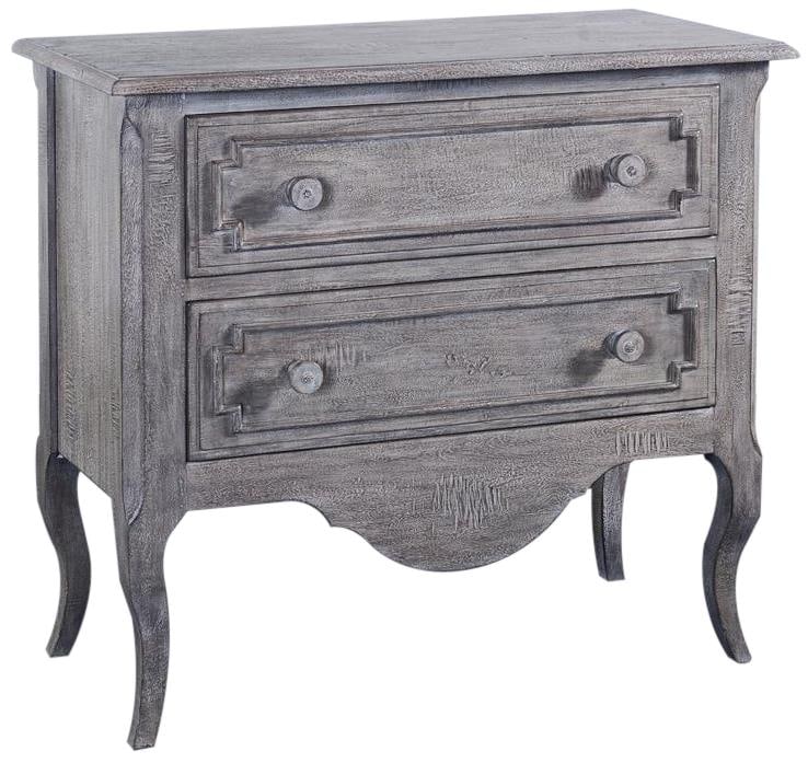 Petite Vienna Two-Drawer Chest in Blue Weathered Gray (1 of 2)
