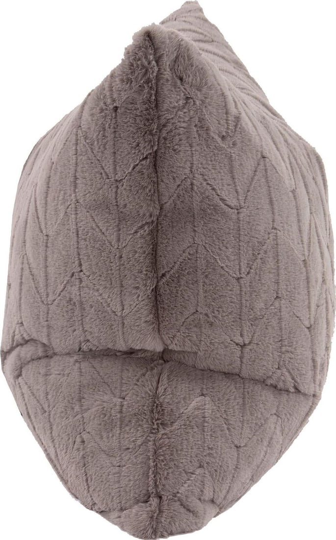 Howard Elliott Gray Angora Faux Fur Pillow 24x24: Howard Elliott Gray Angora Faux Fur Pillow 24x24 Enhance your living space with this stylish Stone Gray Angora Pillow, featuring plush faux fur for a touch of luxury. This contemporary square pillow m