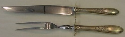 International Sterling Cameo 2pc Steak Carving Set Monogrammed: International Sterling Cameo 2pc Steak Carving Set Monogrammed This exquisite 2-piece steak carving set from the Cameo pattern by International Sterling is a must-have for any dining enthusiast. Craft