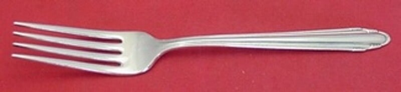 Dominick & Haff Contempora Sterling Silver Fork 7.25 Vintage Flatware: Dominick & Haff Contempora Sterling Silver Fork 7.25 Vintage Flatware Elevate your dining experience with this exquisite Contempora regular fork by Dominick & Haff. Crafted from high-quality sterling