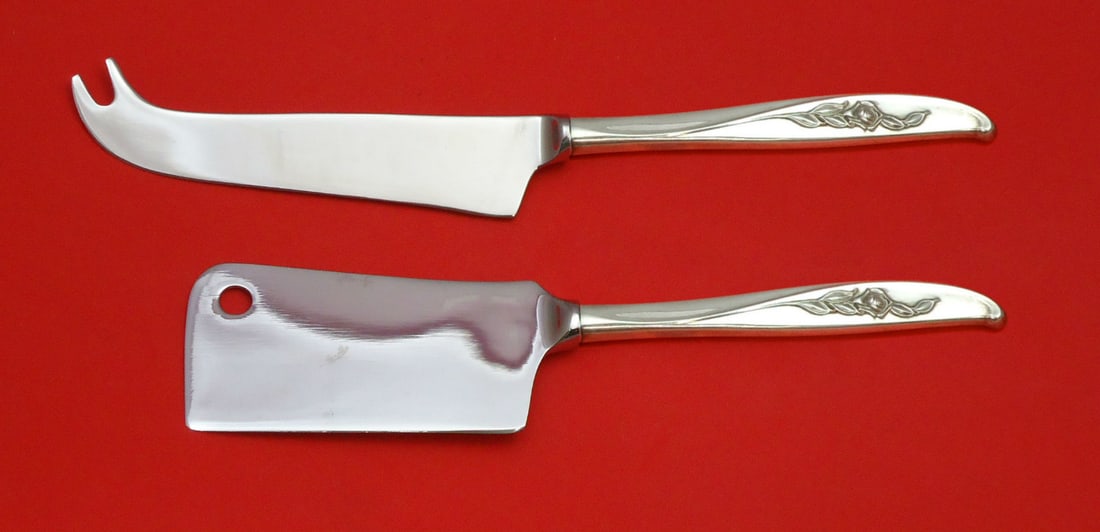 Wallace Penrose Sterling Silver Cheese Server Set 2pc Custom Made: Wallace Penrose Sterling Silver Cheese Server Set 2pc Custom Made Elevate your hosting with this exquisite Penrose by Wallace Sterling Silver Cheese Server Serving Set. This two-piece hostess set feat