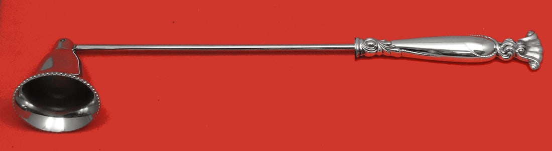 Wallace Romance of the Sea Sterling Silver Candle Snuffer 11 1/4" Custom: Wallace Romance of the Sea Sterling Silver Candle Snuffer 11 1/4" Custom Illuminate your space with this exquisite candle snuffer from the Wallace Romance of the Sea collection. Crafted in sterling si