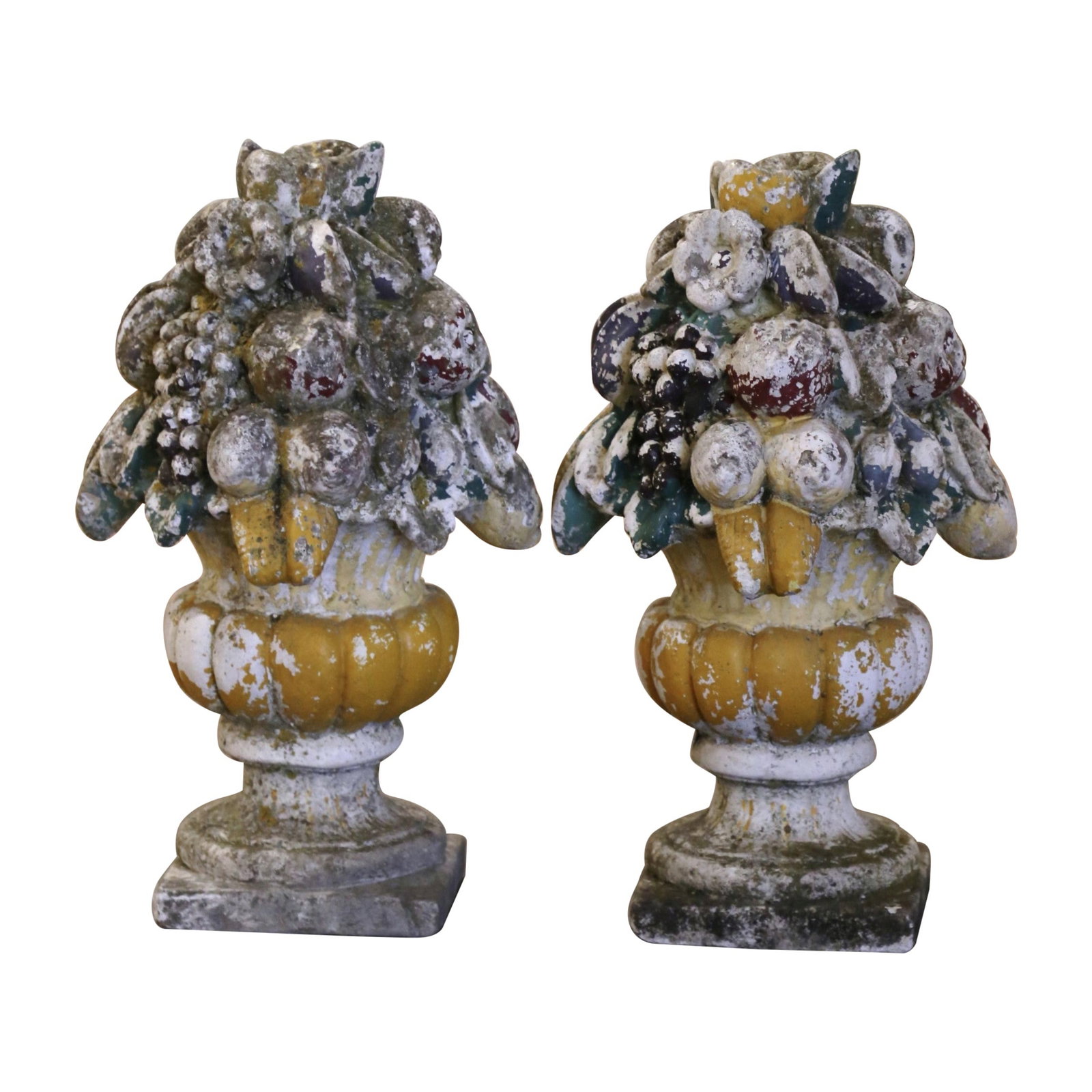 19th Century French Neoclassical Outdoor Vases Set of 2: 19th Century French Neoclassical Outdoor Vases Set of 2 Enhance your outdoor space with this exquisite pair of 19th Century French carved outdoor vases, ideal for displaying vibrant fruits and flowers