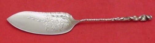 Gorham Whiting Reverse Twist Sterling Silver Jelly Knife 9.5": Gorham Whiting Reverse Twist Sterling Silver Jelly Knife 9.5" Presenting a stunning Reverse Twist jelly knife crafted by Gorham Whiting. This exquisite piece features a bright cut design and is made f