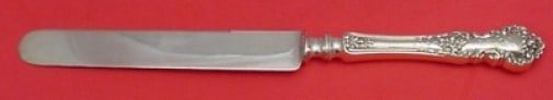Durgin Hampshire Sterling Silver 10 Inch Dinner Knife: Durgin Hampshire Sterling Silver 10 Inch Dinner Knife This exquisite dinner knife features the Hampshire pattern by Durgin, crafted from high-quality sterling silver. The knife boasts a hollow handle