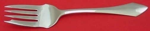 Durgin Chatham Sterling Silver Cold Meat Fork 8 3/4 inch: Durgin Chatham Sterling Silver Cold Meat Fork 8 3/4 inch Discover the exquisite Chatham pattern serving fork by Durgin, crafted from premium sterling silver. This cold meat fork, measuring 8 3/4 inche