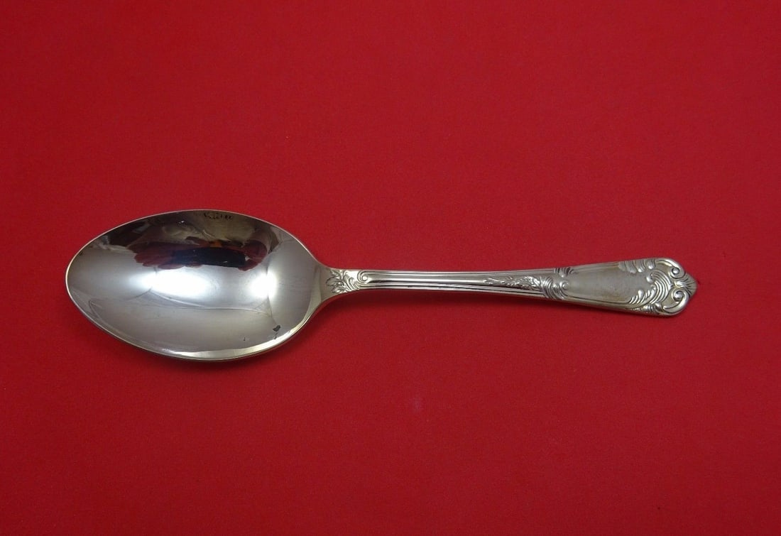 Carrs La Regence Sterling Silver 7 Inch Soup Spoon Flatware: Carrs La Regence Sterling Silver 7 Inch Soup Spoon Flatware Elevate your dining experience with this exquisite La Regence place soup spoon by Carrs. Crafted from high-quality sterling silver, this 7"