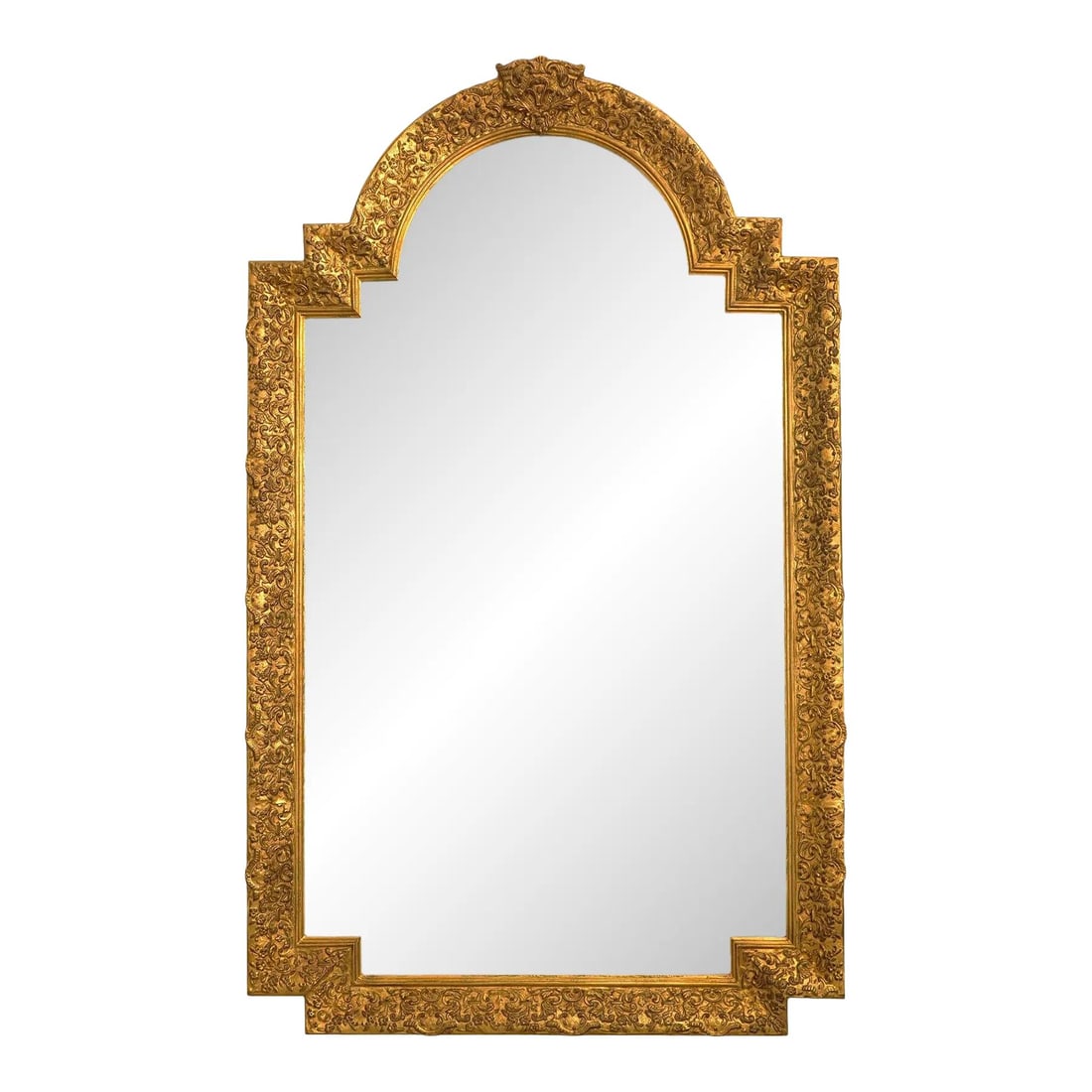 Carvers Guild Model 1020-Des Beaux Large French Style Gold Mirror: Carvers Guild Model 1020-Des Beaux Large French Style Gold Mirror This exquisite Carvers Guild large French style mirror features a beautifully ornate frame with a luxurious gold gilt finish. Crafted