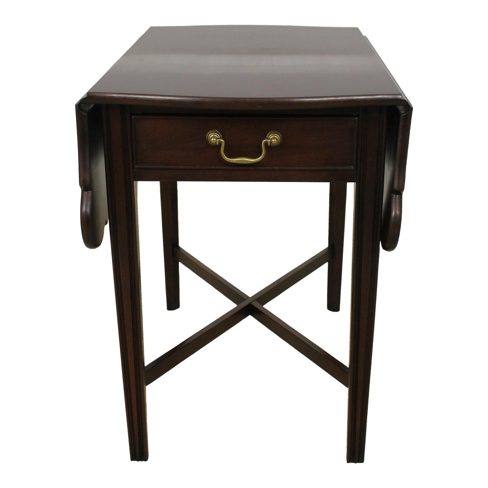 Statton Old Towne Cherry Pembroke Drop Leaf Table Chippendale Style (1 of 10)