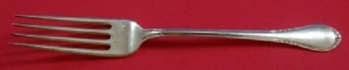Lunt Evening Rose Sterling Silver 7.25 Inch Fork: Lunt Evening Rose Sterling Silver 7.25 Inch Fork This exquisite fork is part of the Evening Rose pattern by Lunt, crafted from high-quality sterling silver. Measuring 7 1/4 inches, it showcases the el